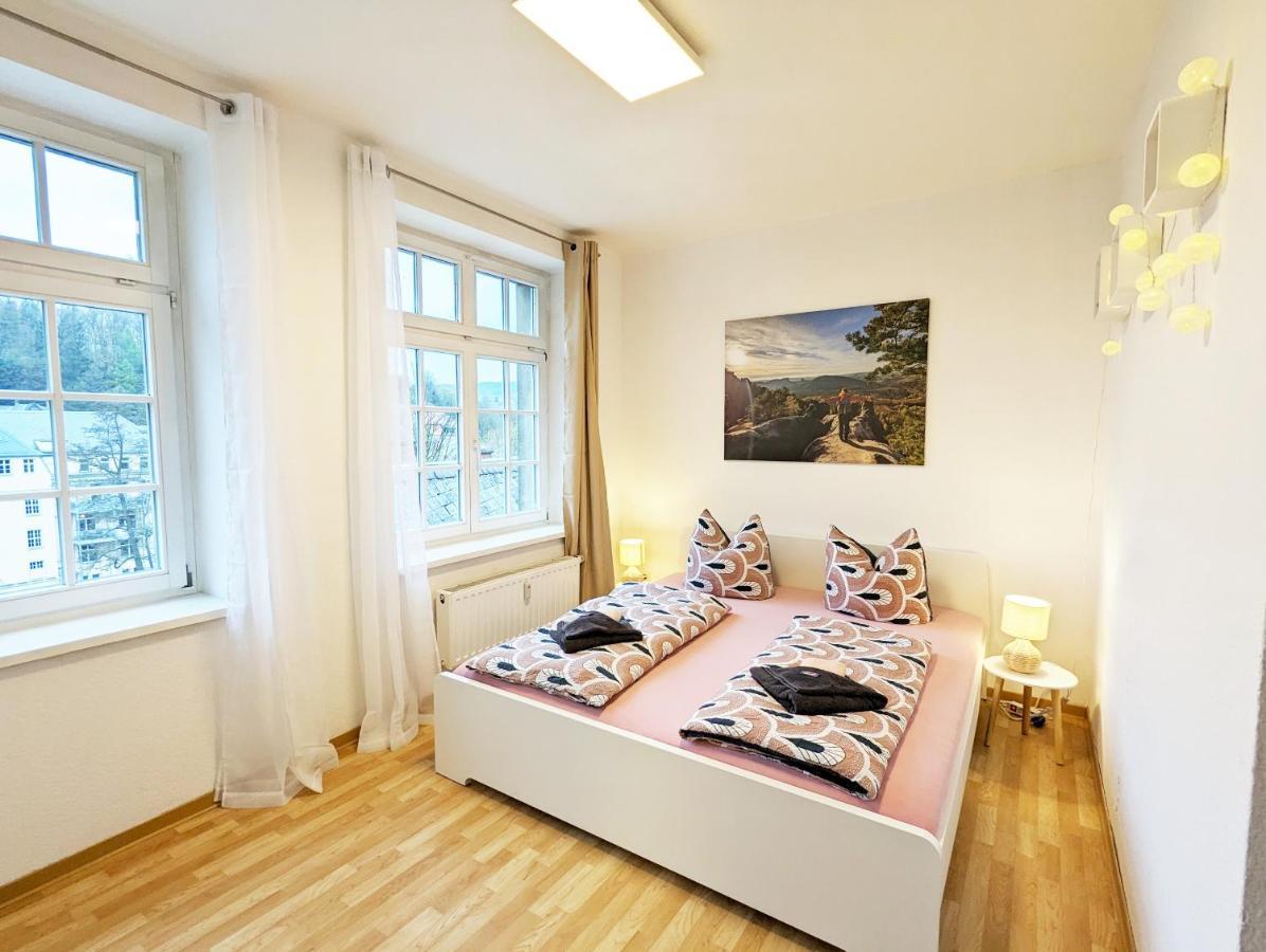 Lichtdurchflutete Helle Wohnung Mit Garten Sauna & Pool - Hw3 Sebnitz Exterior foto