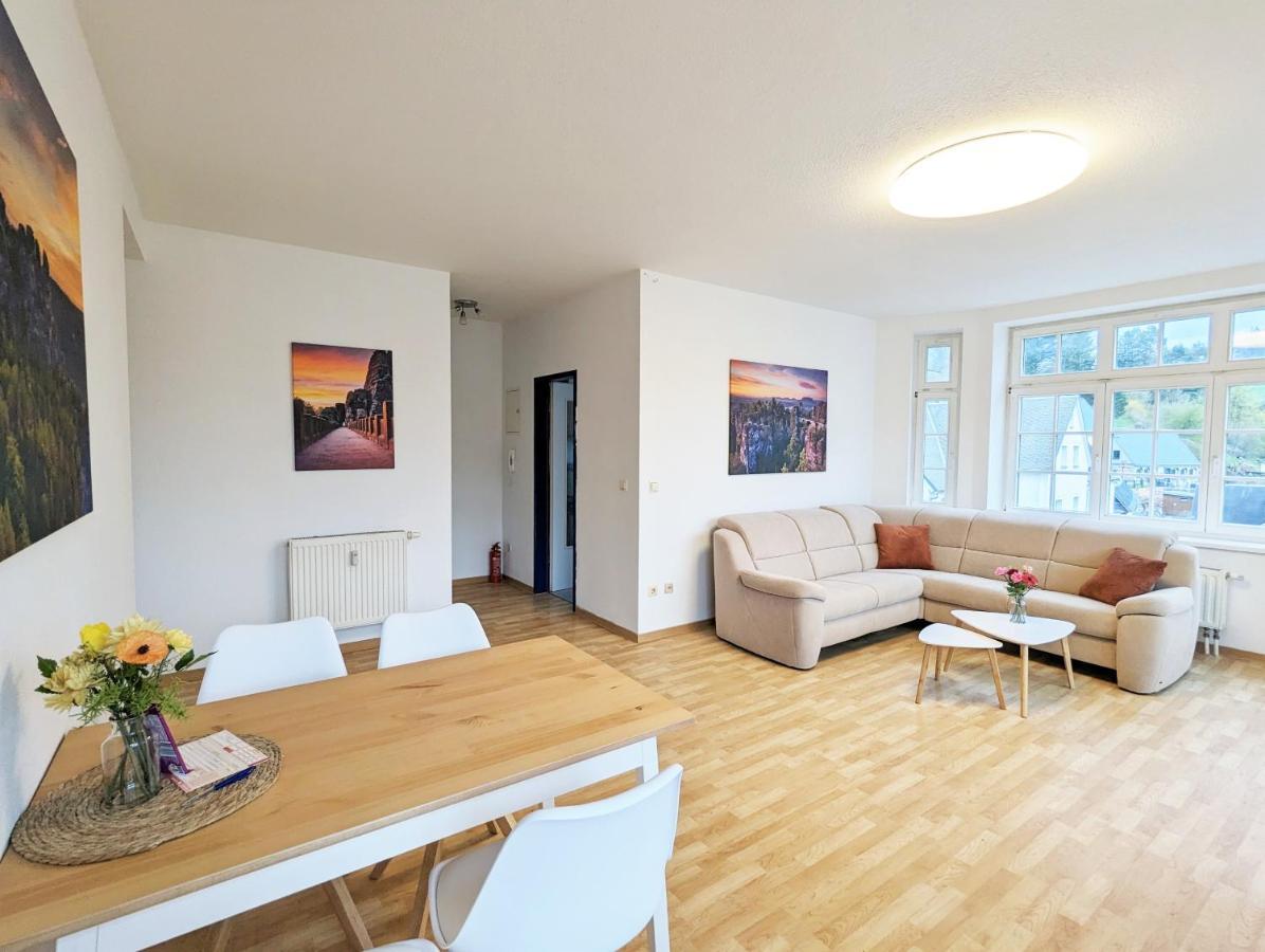Lichtdurchflutete Helle Wohnung Mit Garten Sauna & Pool - Hw3 Sebnitz Exterior foto