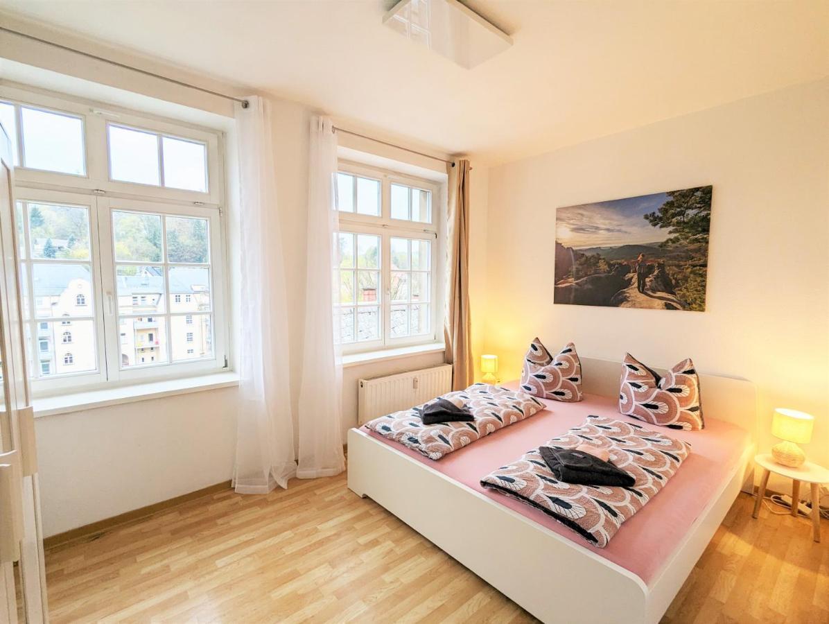 Lichtdurchflutete Helle Wohnung Mit Garten Sauna & Pool - Hw3 Sebnitz Exterior foto
