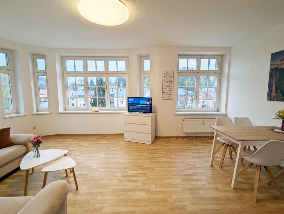 Lichtdurchflutete Helle Wohnung Mit Garten Sauna & Pool - Hw3 Sebnitz Exterior foto