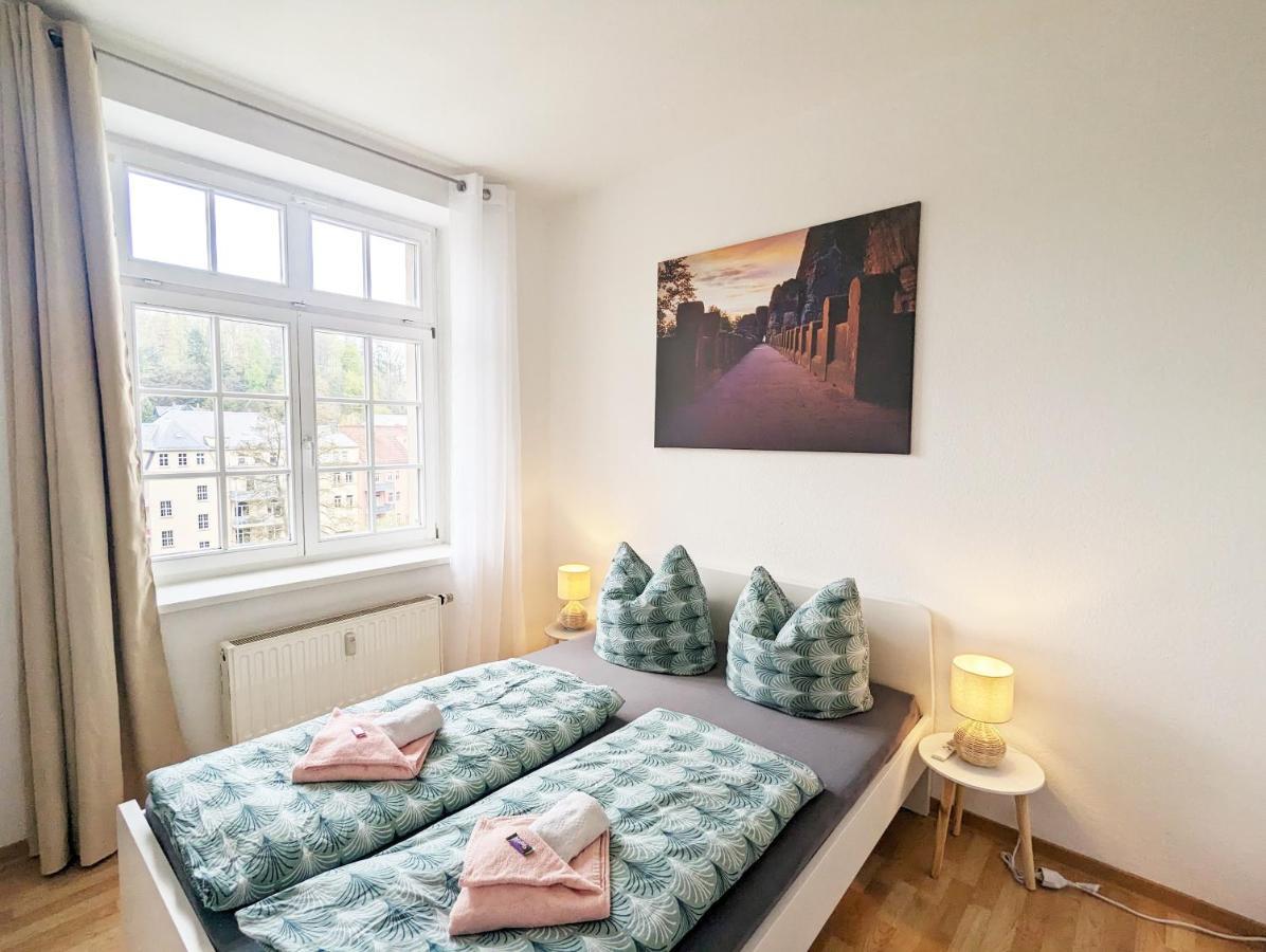 Lichtdurchflutete Helle Wohnung Mit Garten Sauna & Pool - Hw3 Sebnitz Exterior foto