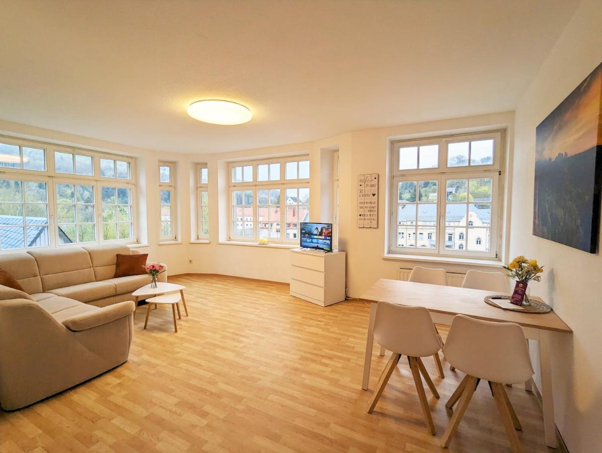 Lichtdurchflutete Helle Wohnung Mit Garten Sauna & Pool - Hw3 Sebnitz Exterior foto