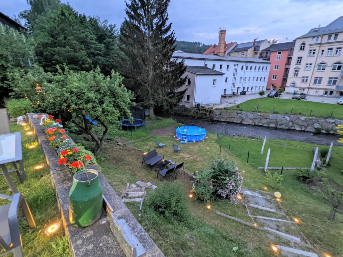 Lichtdurchflutete Helle Wohnung Mit Garten Sauna & Pool - Hw3 Sebnitz Exterior foto